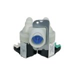 Magnetventil 2-fach 180° wie Whirlpool 481228128468 11mmØ für Waschmaschine