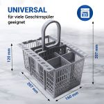 Besteckkorb passend wie Whirlpool 488000386607 Unterkorb für Geschirrspüler – Bild 3