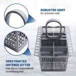 Besteckkorb passend wie Whirlpool 488000386607 Unterkorb für Geschirrspüler – Bild 5