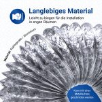 Abluftschlauch 125er 3m Flexrohr Aluminium für Dunstabzugshaube – Bild 3