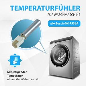 Temperaturfühler wie Bosch 00175369 NTC Sensor für Waschmaschine