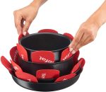 Pfannenschoner 4x Tefal K2203004 Ingenio Filz-Pfannenschutz 38cmØ für Töpfe