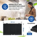 Aktivkohlefilter wie Siemens LZ45510 11025805 300x198mm für Dunstabzugshaube