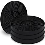 Aktivkohlefilter Set 4x Ø175mm wie Respekta MIZ0031 für Dunstabzugshaube