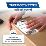 Klebeetiketten 4000x zum Bedrucken 100x200mm Selbstklebend