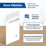 Klebeetiketten 4000x zum Bedrucken 100x200mm Selbstklebend