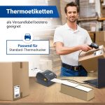 Klebeetiketten 4000x zum Bedrucken 100x200mm Selbstklebend