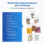 Zip Beutel 100 Stk 200x300 mit Druckverschluss verschließbar Verpackungstueten