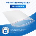 Zip Beutel 100 Stück 400x500mm Druckverschluss verschließbar Verpackungstüten