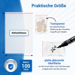 Zip Beutel 100 Stück 400x500mm Druckverschluss verschließbar Verpackungstüten