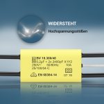 Entstörschutz 0,2µF 2 x 2400 pF x1y2 Funkentstörkondensator für Kleingeräte