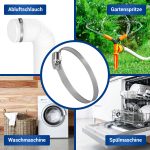 Schlauchschellen Set 2x Ø130-150 mm Bandbreite 12 mm aus Chromstahl