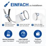 Schlauchschellen Set 2x Ø130-150 mm Bandbreite 12 mm aus Chromstahl