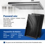 Kohlefilter Set 2x wie Siemens 11025805 300x198mm für Dunstabzugshaube