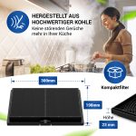 Kohlefilter Set 2x wie Siemens 11025805 300x198mm für Dunstabzugshaube