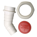 Schlauchanschluss 1" für Siphon gewinkelt 45° für Waschmaschine Spülmaschine – Bild 4