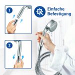 Brauseschlauch 1,25m Edelstahl Flexibel für Duschbrause Duschkopf