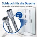 Duschschlauch 150 cm mit Konus x Mutter Brauseschlauch für Duschkopf – Bild 2