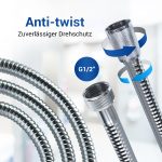 Duschschlauch 150 cm mit Konus x Mutter Brauseschlauch für Duschkopf – Bild 3