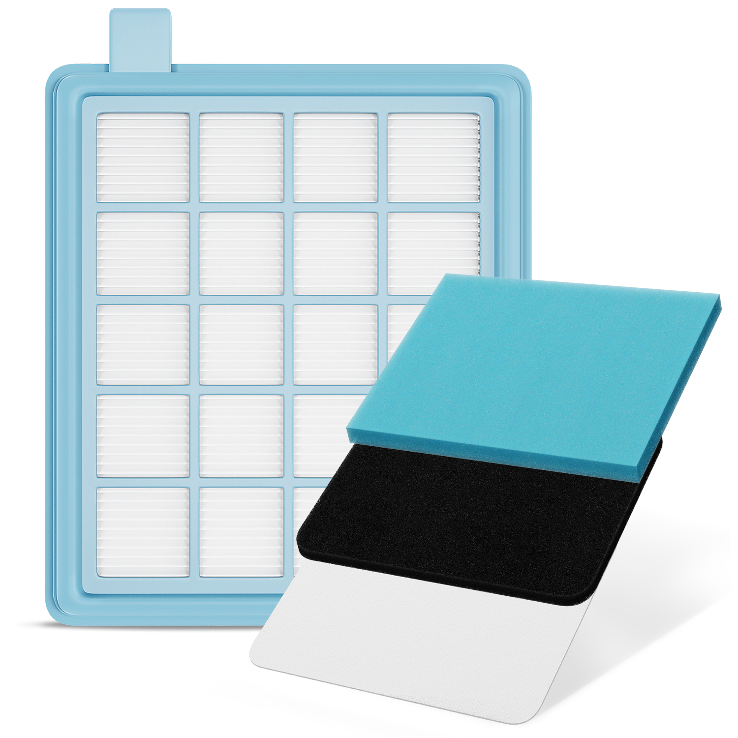 Abluftfilterkassette + 2 Filtermatten wie Philips 432200493801 für Staubsauger Abluftfilterkassette + 2 Filtermatten wie Philips 432200493801 für Staubsauger