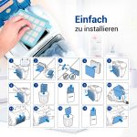 Abluftfilterkassette + 2 Filtermatten wie Philips 432200493801 für Staubsauger – Bild 3