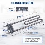 Heizelement wie Bosch 12004179 2000W 230V Heizung für Waschmaschine – Bild 2