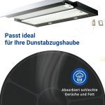 Aktivkohlefilter 6x wie Respekta MIZ0058 105mmØ für Dunstabzugshaube