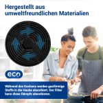 Aktivkohlefilter 6x wie Respekta MIZ0058 105mmØ für Dunstabzugshaube