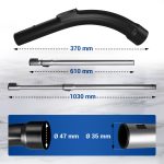 Griff 35mmØ mit Teleskoprohr wie Miele 9442601 & 10275580 für Staubsauger