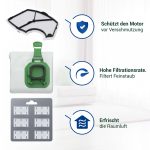 Staubsaugerbeutel Set 6x + Duftsticks 6x + Motorfilter für Kobold VK 140/150