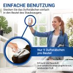 Staubsaugerbeutel Set 6x + Duftsticks 6x + Motorfilter für Kobold VK 140/150