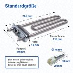 Heizelement 2050W 230V wie Bosch 12029196 und NTC Sensor wie Bosch 00175369