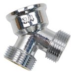 Gabelanschluss Y-Verteiler aus Messing für Wasserzulaufschlauch Waschmaschine – Bild 2