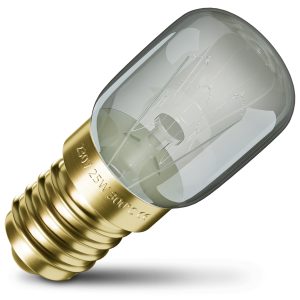 Lampe E14 25W 26mmØ 57mm 230V klein bis 300°C für Backofen Kühlschrank