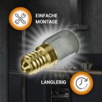 Lampe E14 25W 26mmØ 57mm 230V klein bis 300°C für Backofen Kühlschrank