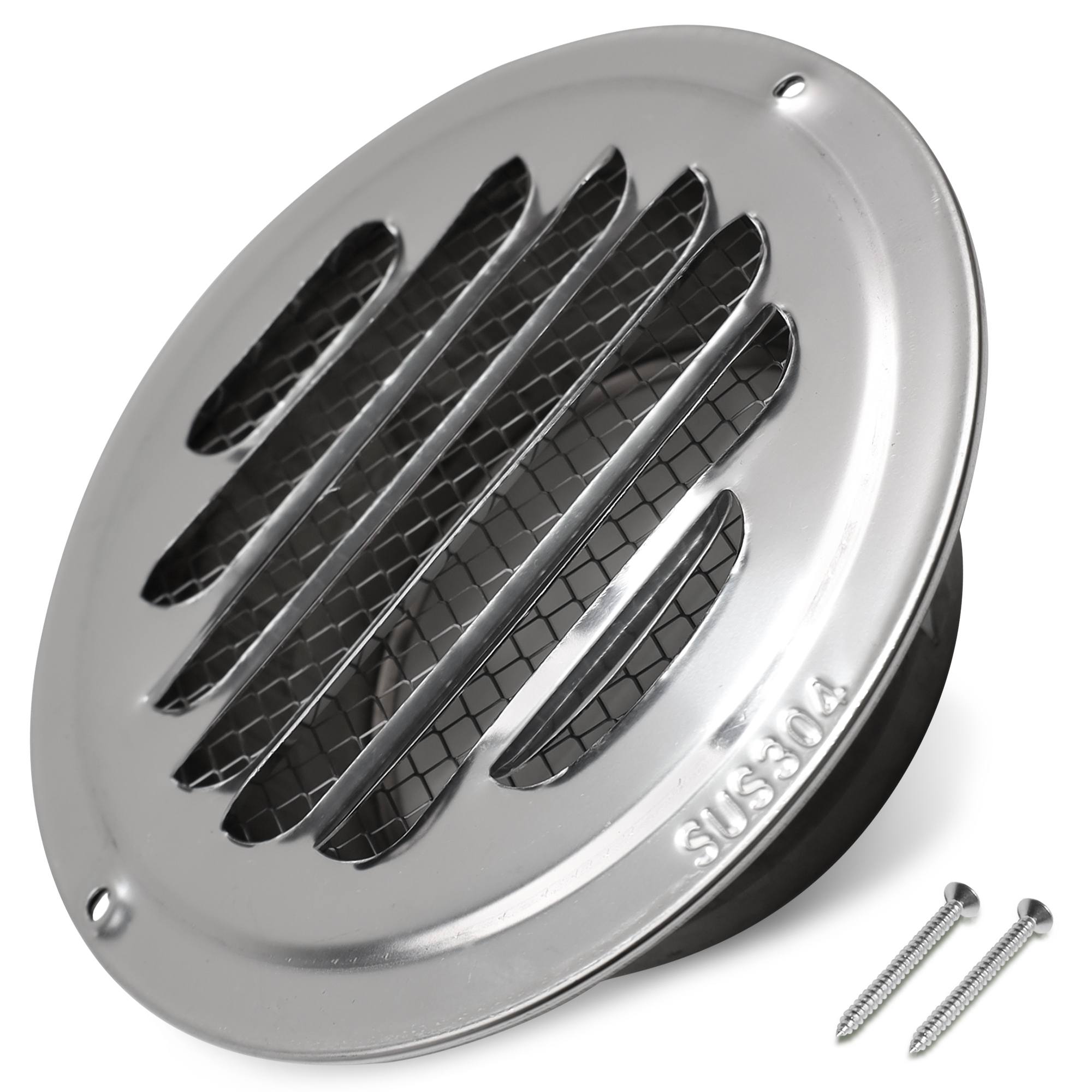 Lüftungsgitter 125erR Abluftgitter Edelstahl mit Insektenschutznetz für Dunstabzugshaube Lüftungsgitter 125erR Abluftgitter Edelstahl mit Insektenschutznetz für Dunstabzugshaube