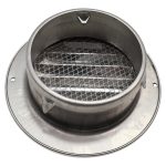 Lüftungsgitter 125erR Abluftgitter Edelstahl mit Insektenschutznetz für Dunstabzugshaube – Bild 3