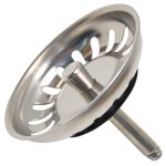 Siebkörbchen 81mmØ Blanco 118150 mit Hubstange 18 Schlitze für Spülbecken