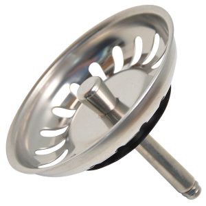 Siebkörbchen 81mmØ Blanco 118150 mit Hubstange 18 Schlitze für Spülbecken