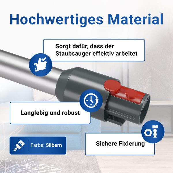 Staubsaugerrohr wie Dyson 967477-02 Teleskopstange für Staubsauger