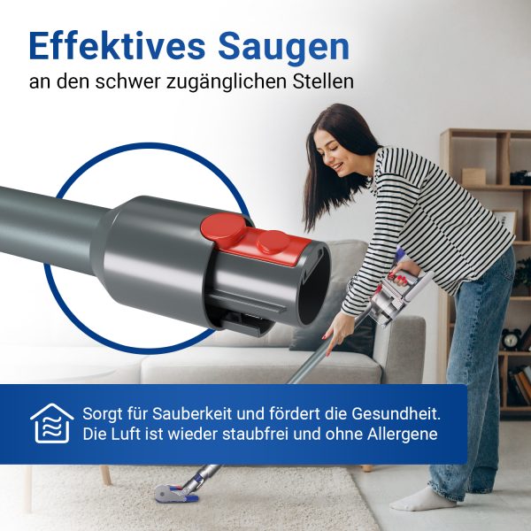 Staubsaugerrohr wie Dyson 967477-02 Teleskopstange für Staubsauger