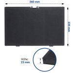 Kohlefilter Set passend wie Gaggenau AA250113 11018700 für Dunstabzugshaube – Bild 3