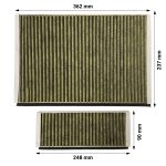 Geruchsfilter Set passend wie Constructa 11041790 für Dunstabzugshaube – Bild 2