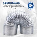 Abluftschlauch 150erR 5m aus Alu für Luftführungssystem in Dunstabzugshaube – Bild 2