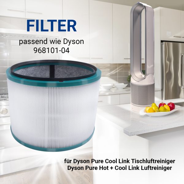 HEPA-Filter wie Dyson 968101-04 für Pure Cool Link Luftreiniger HP00 HP01