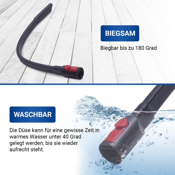 Verlängerung Düse flexible Fugendüse für Dyson V15 V11 V10 V8 V7