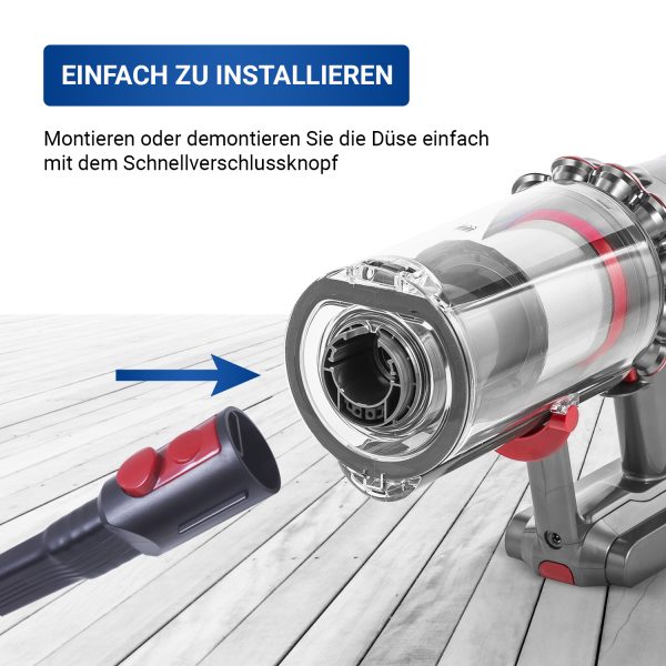 Verlängerung Düse flexible Fugendüse für Dyson V15 V11 V10 V8 V7