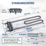 Heizelement Set wie Bosch 12004179 und NTC wie Bosch 00175369 für Waschmaschine – Bild 2