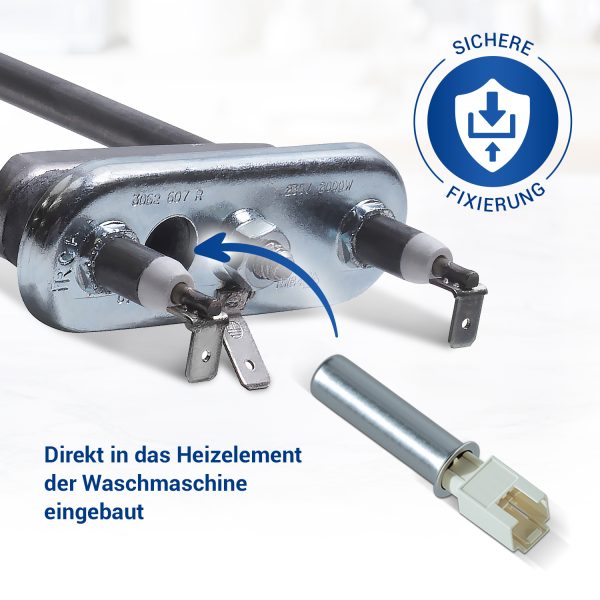 Heizelement Set wie Bosch 12004179 und wie Bosch 00175369 für Waschmaschine