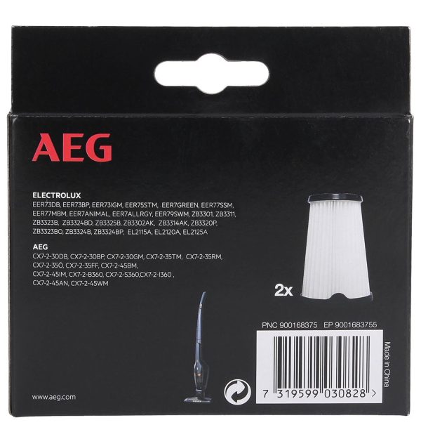 Innenfilter Set 2x AEG 900168375/5 AEF150 für Stielhandstaubsauger Akkusauger